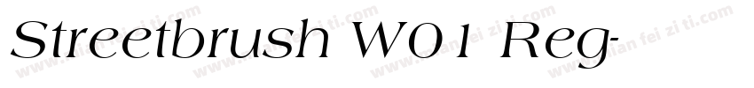 Streetbrush W01 Reg字体转换